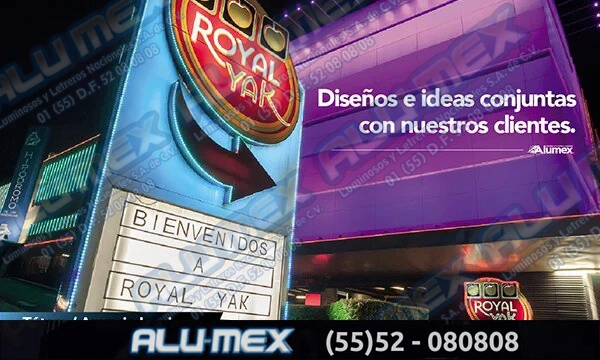 Anuncios y letreros luminosos - Alu-mex