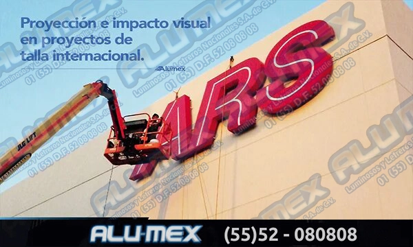 Anuncios y letreros luminosos - Alu-mex